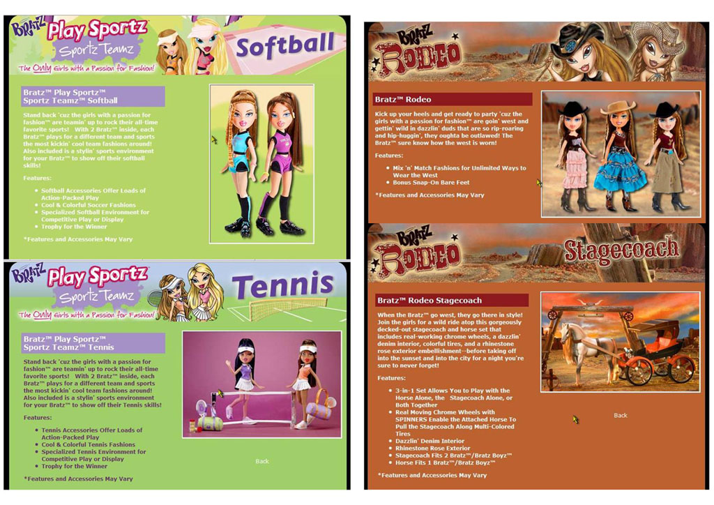 Bratz Catalogues
